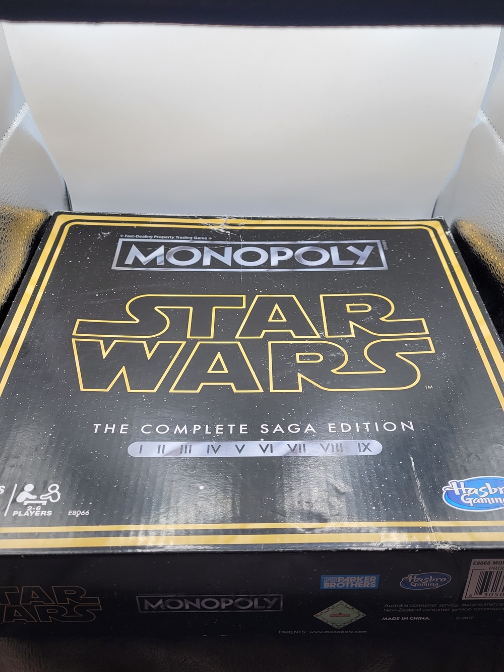 Hasbro Monopoly Star Wars The Complete Saga Edition - Black & Gold